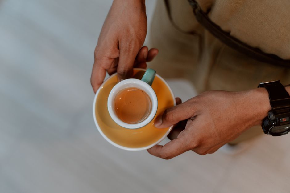 Taze demlenmiş espresso